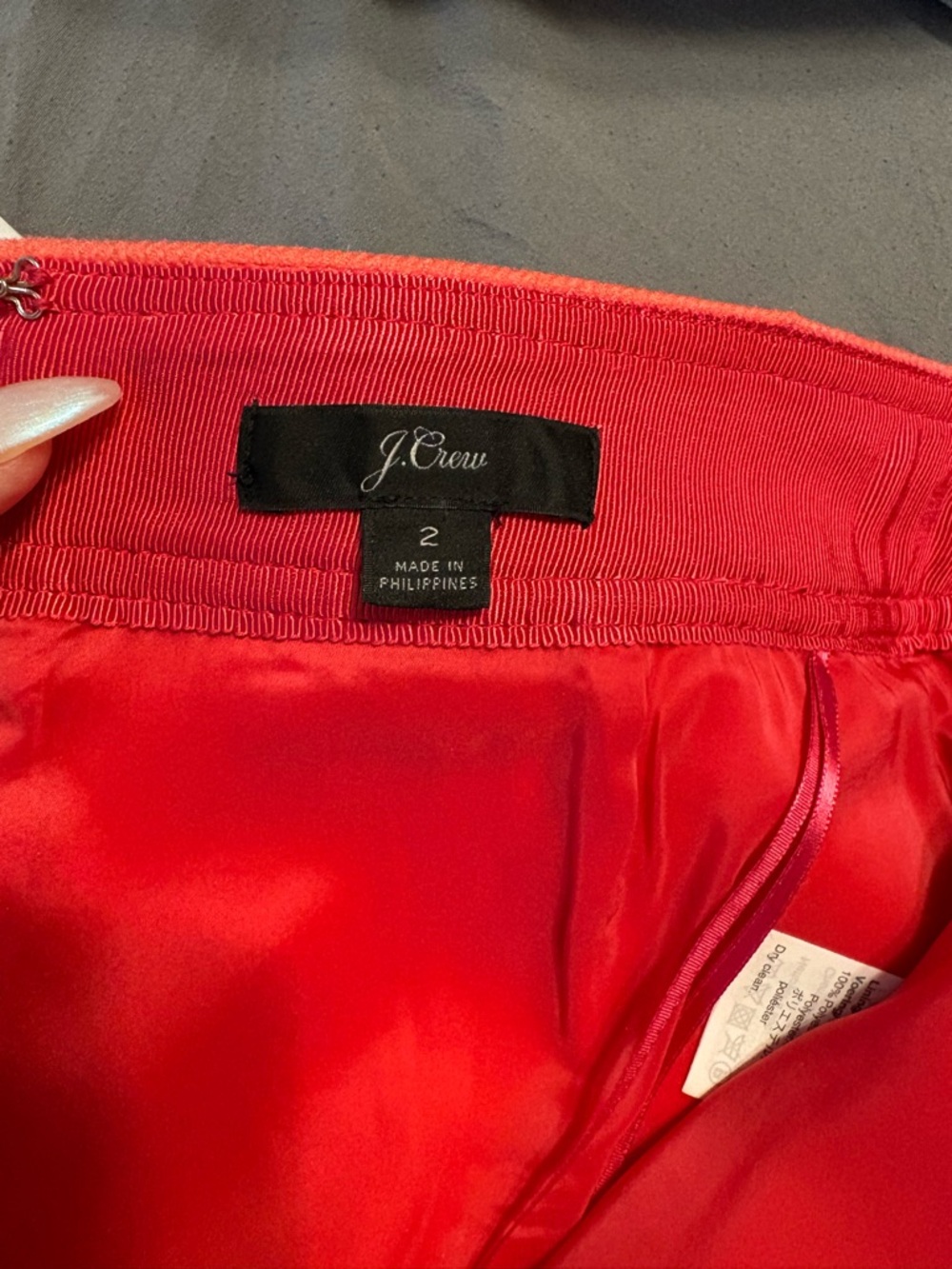 J. Crew Coral A-Line Skirt - Picture 5 of 7